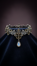 Gothic filigree choker necklace