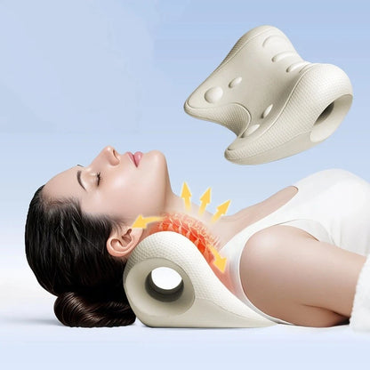 Ergonomic Cervical Neck Traction & Massage Pillow