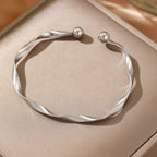 Luxury 925 Sterling Silver Bracelets - Vintage Original Starry Sky Carving Adjustable Bangles Party Wedding Fine Jewelry