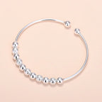 Luxury 925 Sterling Silver Bracelets - Vintage Original Starry Sky Carving Adjustable Bangles Party Wedding Fine Jewelry